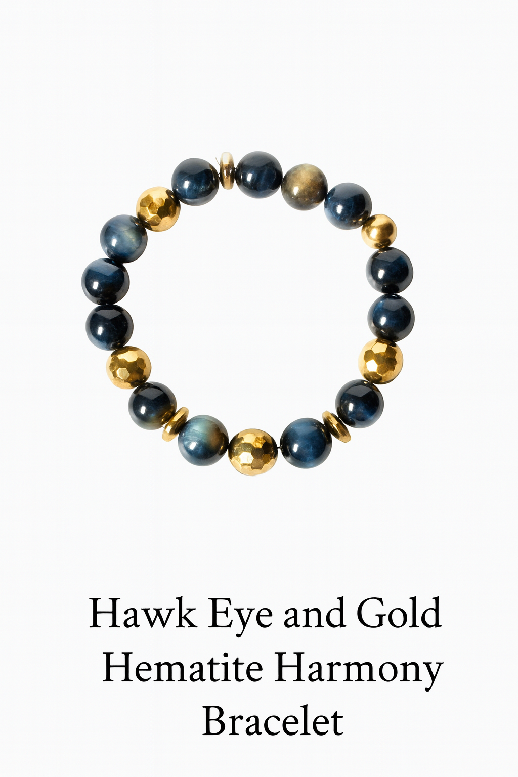 Hawk Eye and Gold Hematite Harmony Bracelet