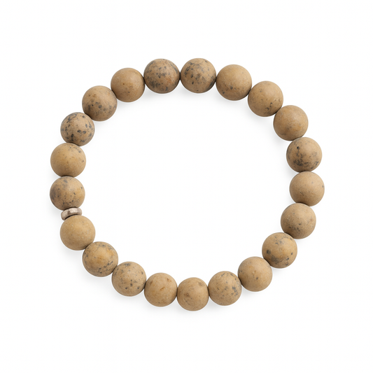 Desert Sand Jasper Beaded Bracelet